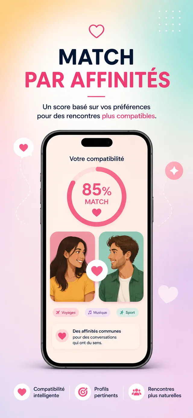 Écran de l'application Koople
