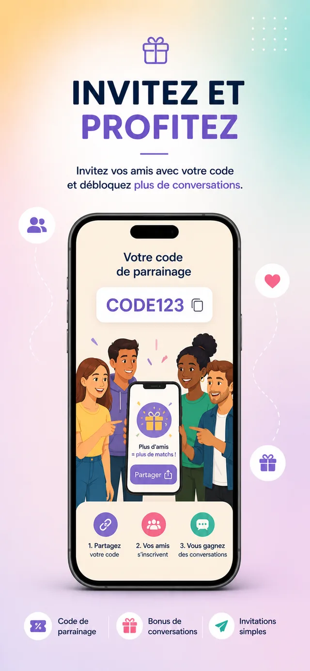 Écran de l'application Koople